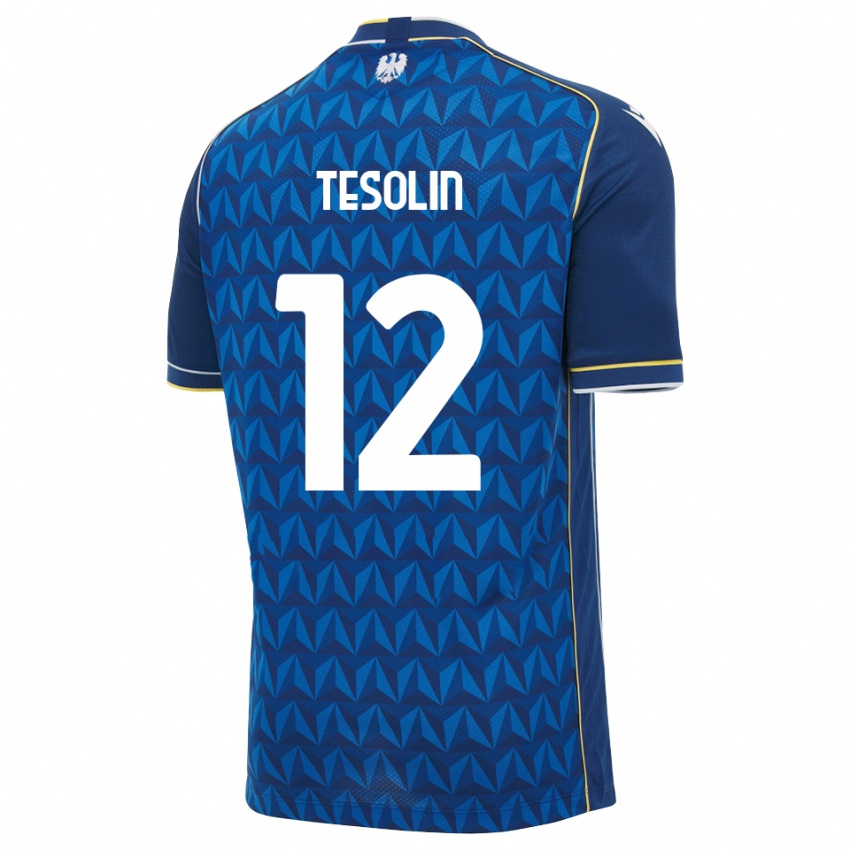 ילדים Matteo Tesolin #12 כחול מלכותי כחול הרחק ג'רזי 2026/27 חולצה קצרה