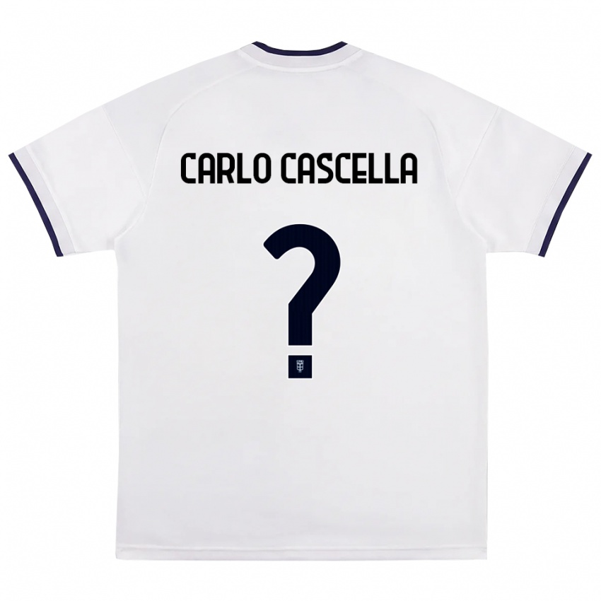 ילדים William Carlo Cascella #0 לבן אדום כחול מלכותי הרחק ג'רזי 2026/27 חולצה קצרה