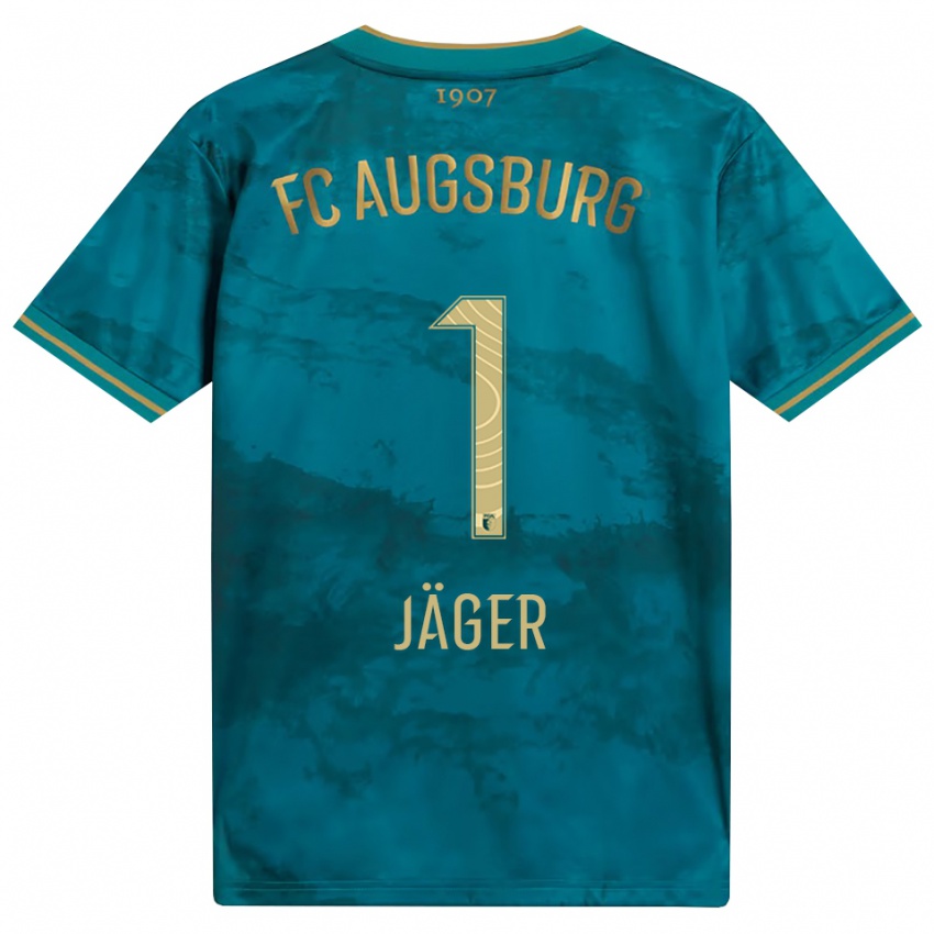 ילדים Tobias Jäger #1 ירוק חום הרחק ג'רזי 2026/27 חולצה קצרה