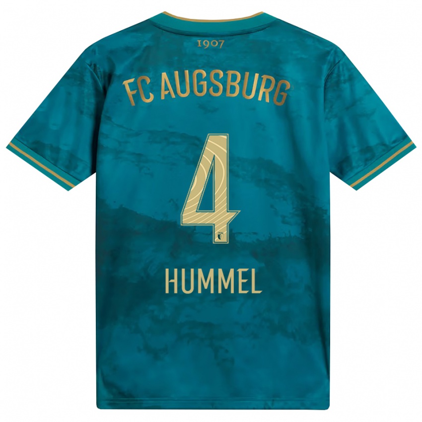 ילדים Niklas Hummel #4 ירוק חום הרחק ג'רזי 2026/27 חולצה קצרה