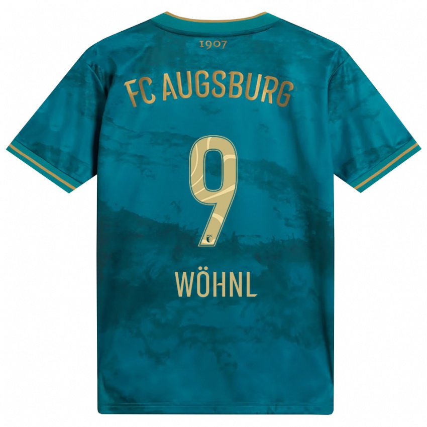 ילדים Tobias Wöhnl #9 ירוק חום הרחק ג'רזי 2026/27 חולצה קצרה