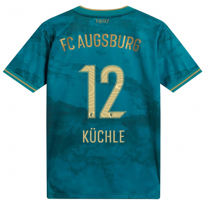 ילדים Jana Küchle #12 ירוק חום הרחק ג'רזי 2026/27 חולצה קצרה