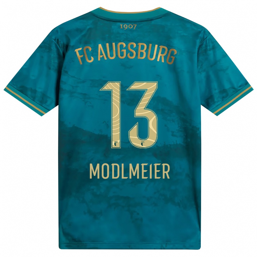 ילדים Benedikt Modlmeier #13 ירוק חום הרחק ג'רזי 2026/27 חולצה קצרה
