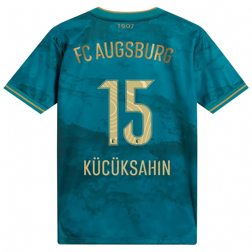 ילדים Mahmut Kücüksahin #15 ירוק חום הרחק ג'רזי 2026/27 חולצה קצרה