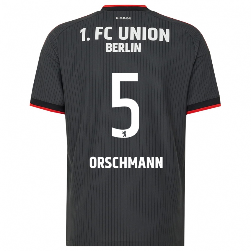 ילדים Katja Orschmann #5 שחור לבן אדום הרחק ג'רזי 2026/27 חולצה קצרה