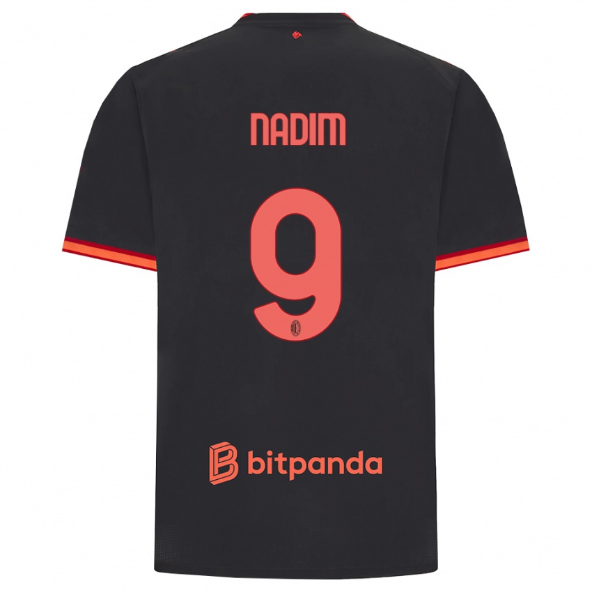 ילדים נאדיה נדים #9 שחור אדום ג'רזי קיט שלישי 2026/27 חולצה קצרה