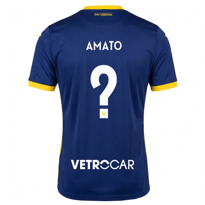 גברים Luca Amato #0 כחול מלכותי צהוב לבן ג'רזי ביתית 2026/27 חולצה קצרה