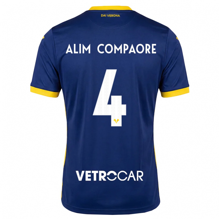 גברים Abdul Alim Compaore #4 כחול מלכותי צהוב לבן ג'רזי ביתית 2026/27 חולצה קצרה