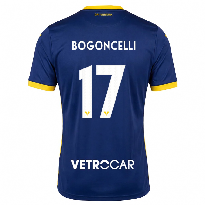 גברים Pietro Bogoncelli #17 כחול מלכותי צהוב לבן ג'רזי ביתית 2026/27 חולצה קצרה