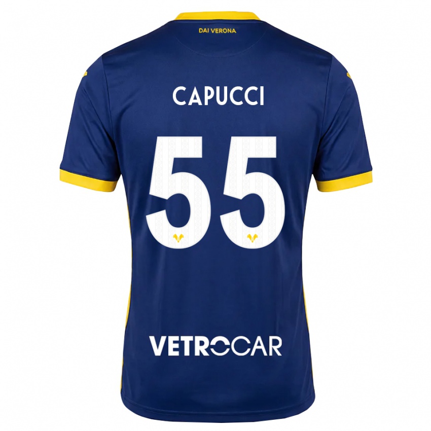 גברים Laura Capucci #55 כחול מלכותי צהוב לבן ג'רזי ביתית 2026/27 חולצה קצרה