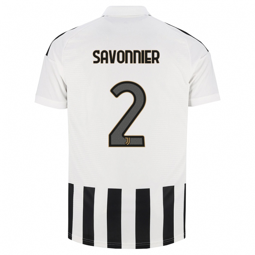 גברים Nelson Savonnier #2 שחור לבן חום ג'רזי ביתית 2026/27 חולצה קצרה