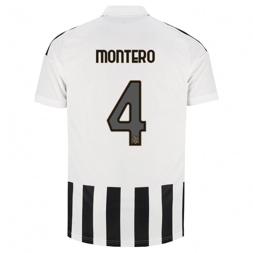 גברים Alfonso Montero #4 שחור לבן חום ג'רזי ביתית 2026/27 חולצה קצרה