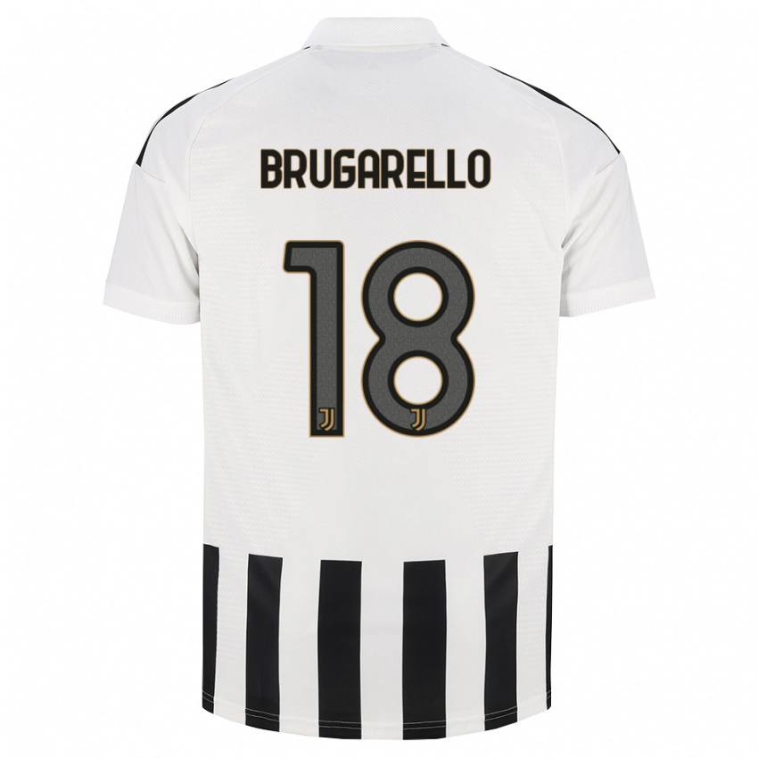 גברים Mattia Brugarello #18 שחור לבן חום ג'רזי ביתית 2026/27 חולצה קצרה