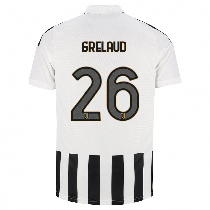 גברים Josue Grelaud #26 שחור לבן חום ג'רזי ביתית 2026/27 חולצה קצרה