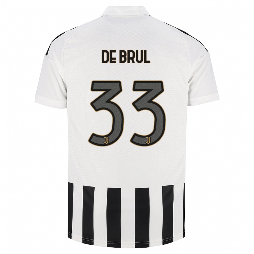 גברים Maxime De Brul #33 שחור לבן חום ג'רזי ביתית 2026/27 חולצה קצרה