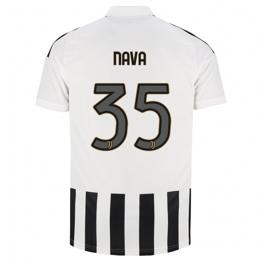 גברים Sebastiano Nava #35 שחור לבן חום ג'רזי ביתית 2026/27 חולצה קצרה