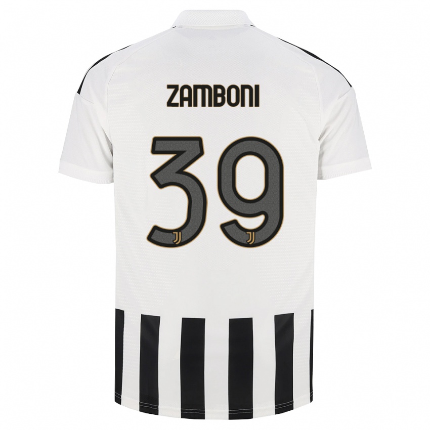 גברים Marta Zamboni #39 שחור לבן חום ג'רזי ביתית 2026/27 חולצה קצרה