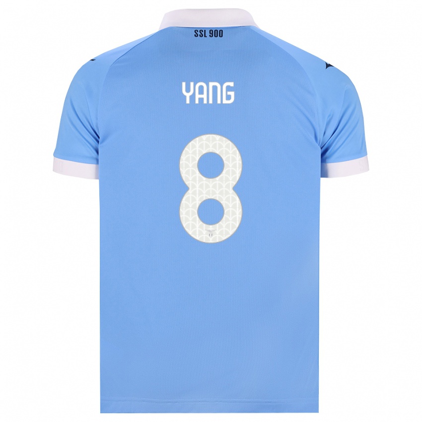 גברים Lina Yang #8 כחול שמיים שחור לבן ג'רזי ביתית 2026/27 חולצה קצרה