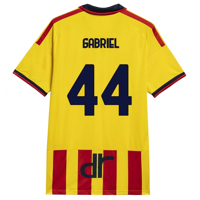 גברים Tiago Gabriel #44 צהוב אדום ג'רזי ביתית 2026/27 חולצה קצרה