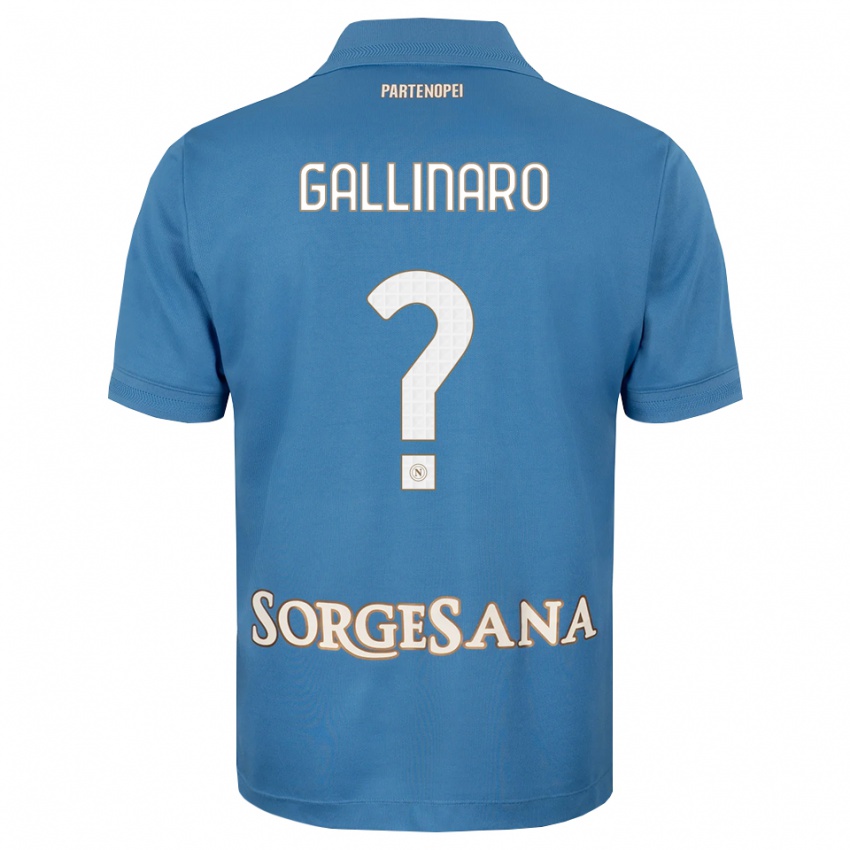 גברים Mattia Gallinaro #0 כחול ערפיח לבן ג'רזי ביתית 2026/27 חולצה קצרה