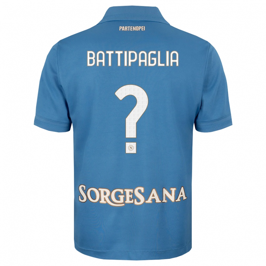 גברים Luca Battipaglia #0 כחול ערפיח לבן ג'רזי ביתית 2026/27 חולצה קצרה