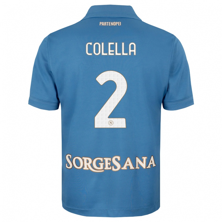 גברים Raffaele Colella #2 כחול ערפיח לבן ג'רזי ביתית 2026/27 חולצה קצרה