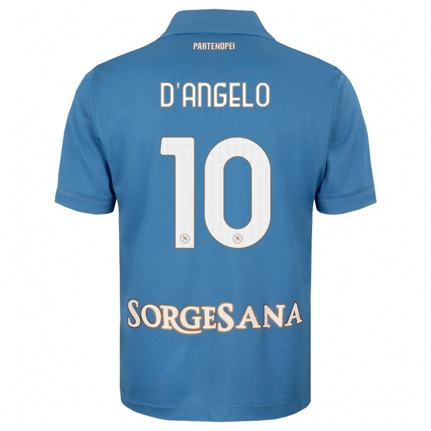 גברים Davide D'angelo #10 כחול ערפיח לבן ג'רזי ביתית 2026/27 חולצה קצרה