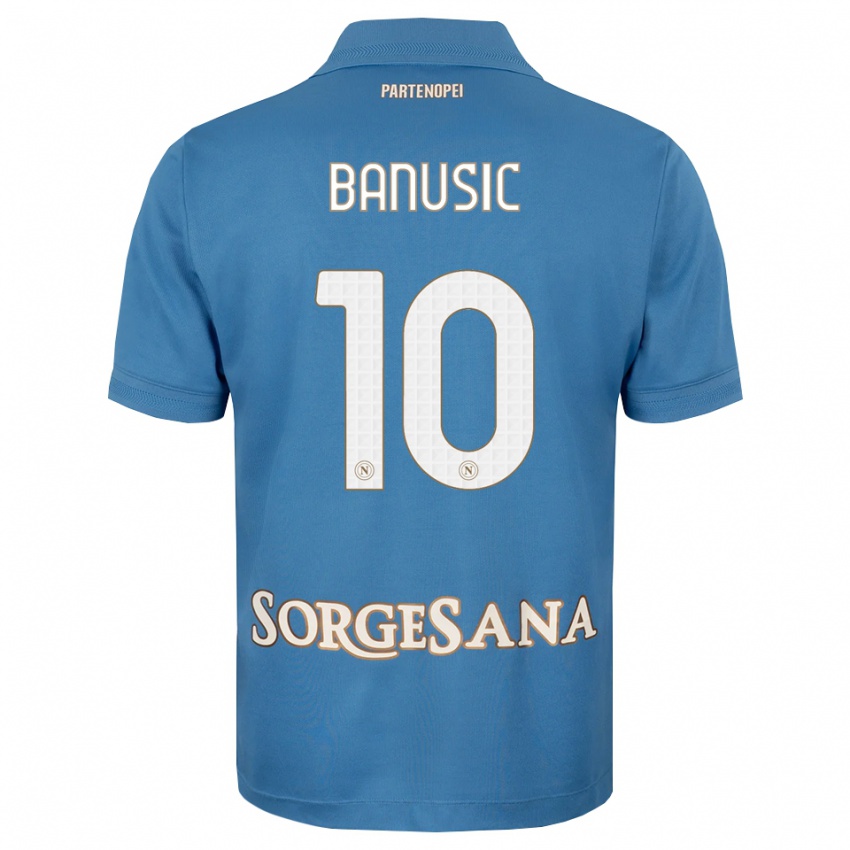 גברים Marija Banušić #10 כחול ערפיח לבן ג'רזי ביתית 2026/27 חולצה קצרה