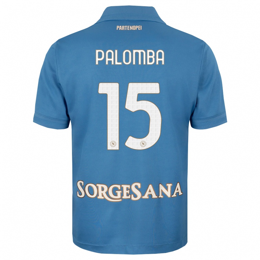 גברים Fabio Palomba #15 כחול ערפיח לבן ג'רזי ביתית 2026/27 חולצה קצרה
