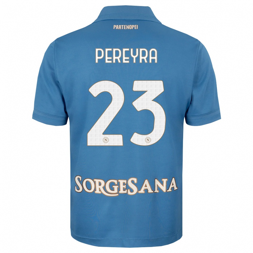 גברים Milton Pereyra #23 כחול ערפיח לבן ג'רזי ביתית 2026/27 חולצה קצרה