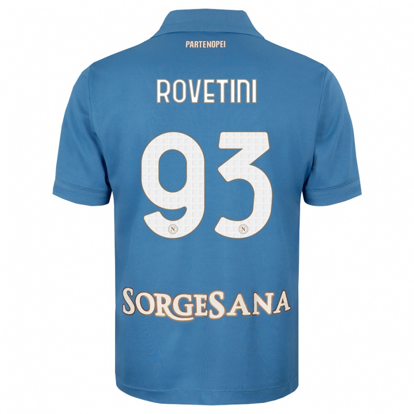 גברים Alessandro Rovetini #93 כחול ערפיח לבן ג'רזי ביתית 2026/27 חולצה קצרה