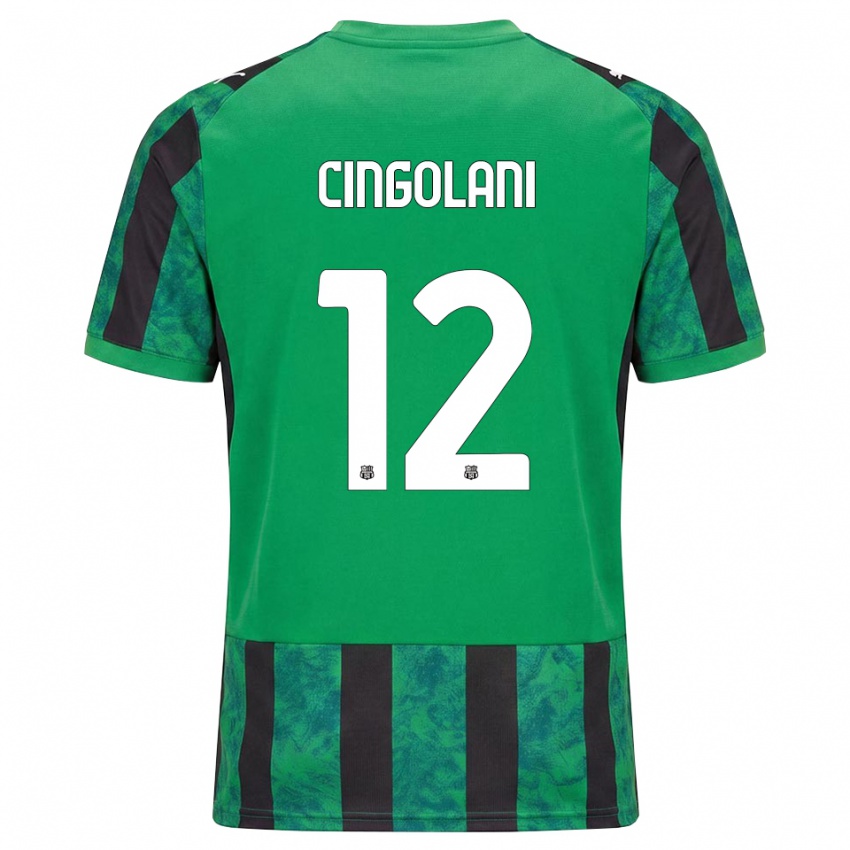 גברים Matteo Cingolani #12 ירוק שחור לבן ג'רזי ביתית 2026/27 חולצה קצרה