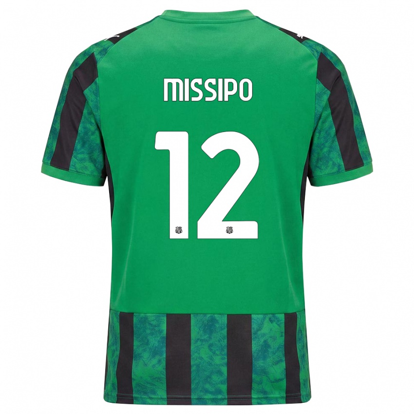 גברים Kassandra Missipo #12 ירוק שחור לבן ג'רזי ביתית 2026/27 חולצה קצרה