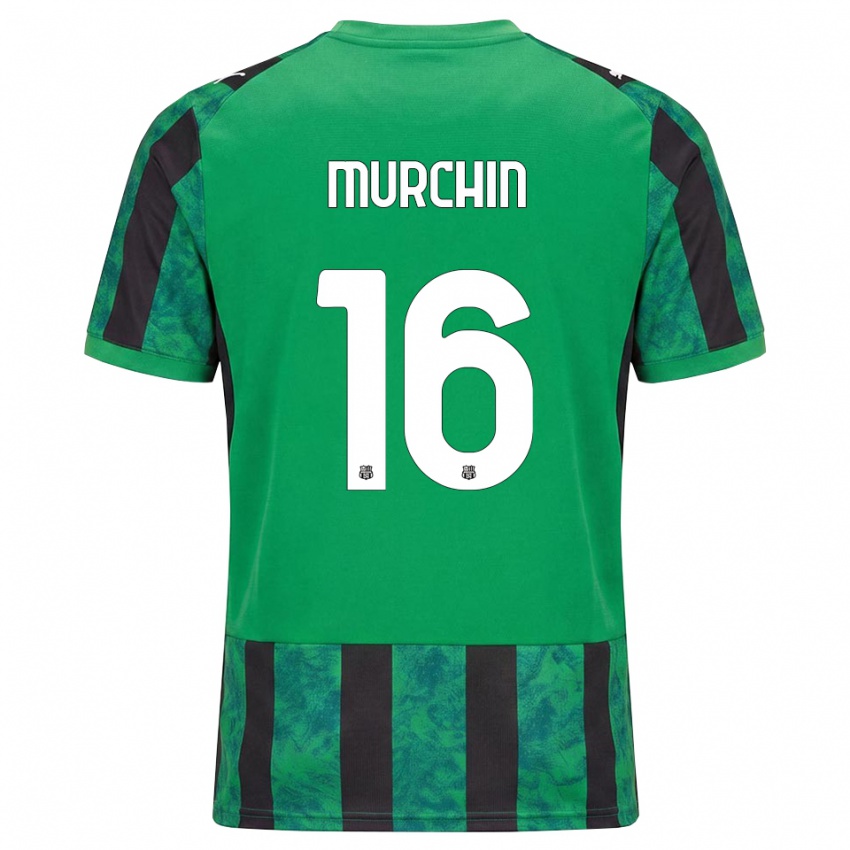 גברים Adrian Murchin #16 ירוק שחור לבן ג'רזי ביתית 2026/27 חולצה קצרה