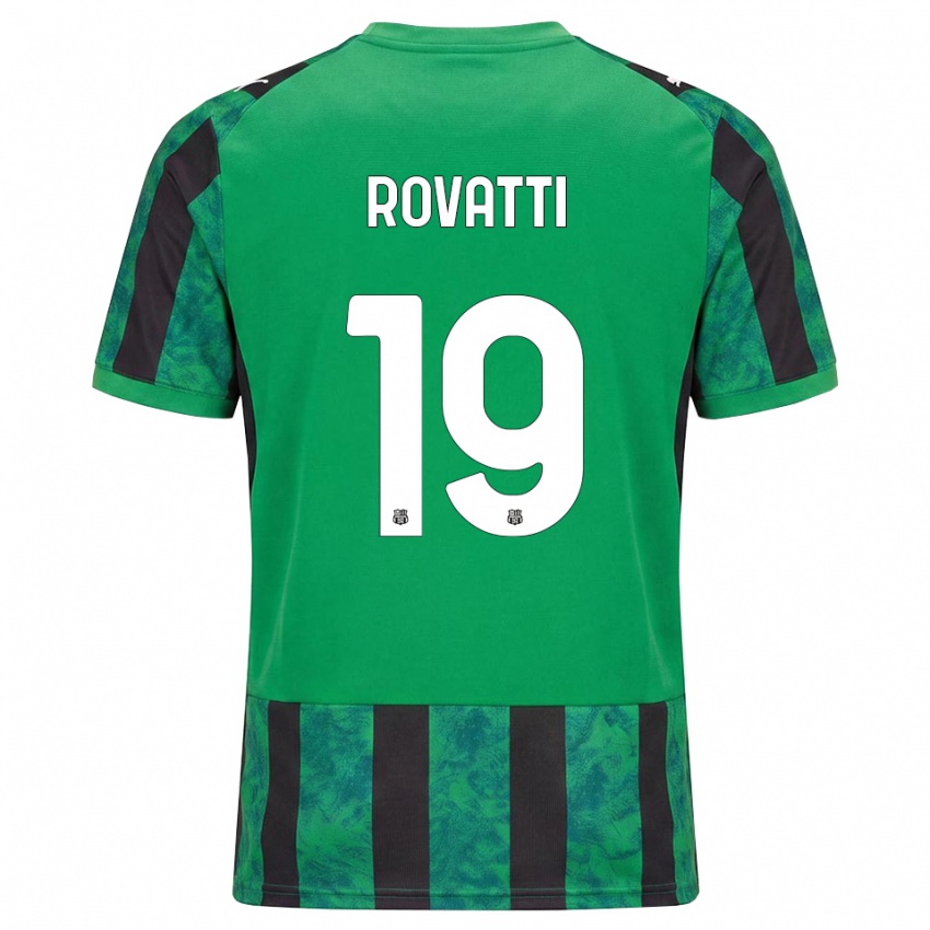 גברים Matteo Rovatti #19 ירוק שחור לבן ג'רזי ביתית 2026/27 חולצה קצרה