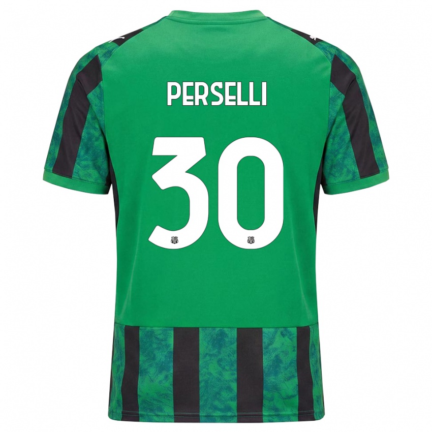 גברים Manuela Perselli #30 ירוק שחור לבן ג'רזי ביתית 2026/27 חולצה קצרה