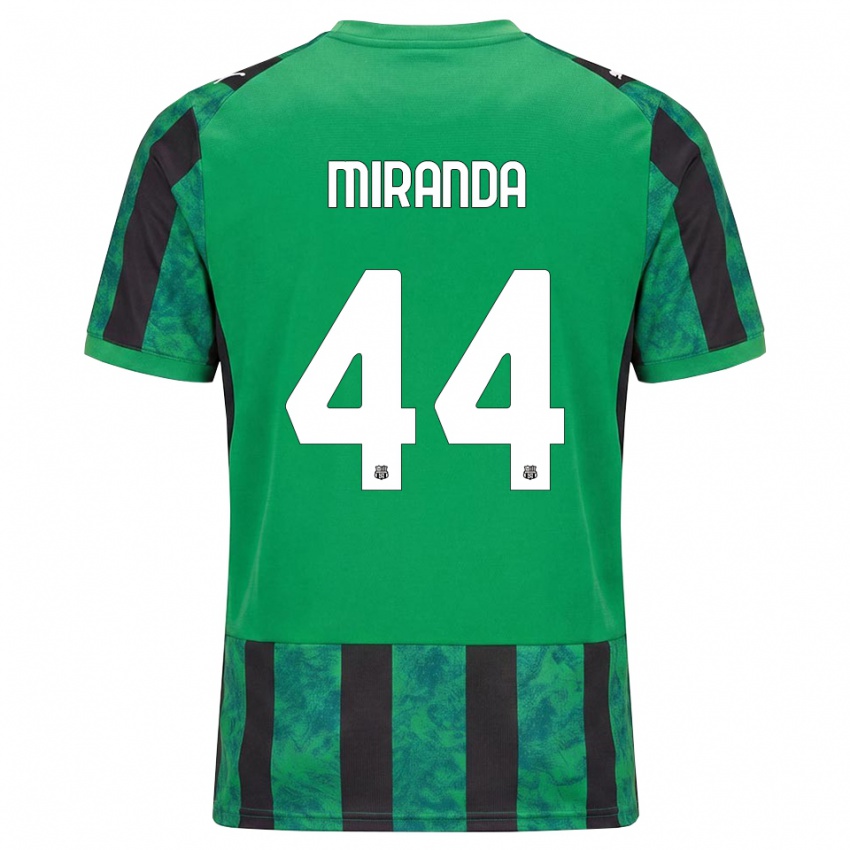 גברים Kevin Miranda #44 ירוק שחור לבן ג'רזי ביתית 2026/27 חולצה קצרה