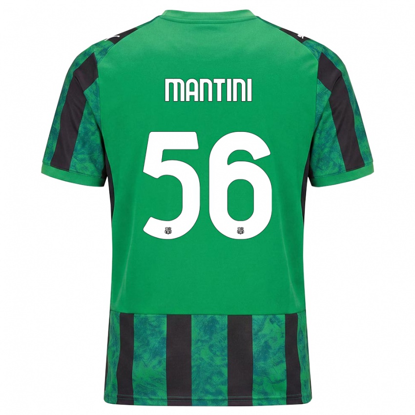 גברים Raffaele Mantini #56 ירוק שחור לבן ג'רזי ביתית 2026/27 חולצה קצרה