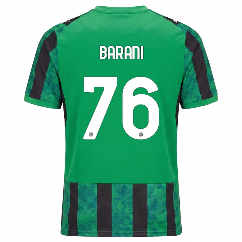 גברים Luca Barani #76 ירוק שחור לבן ג'רזי ביתית 2026/27 חולצה קצרה