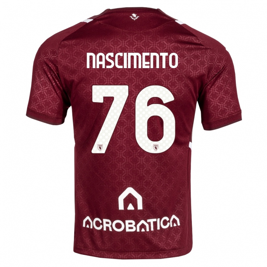 גברים Sandro Nascimento #76 בורדו לבן ג'רזי ביתית 2026/27 חולצה קצרה