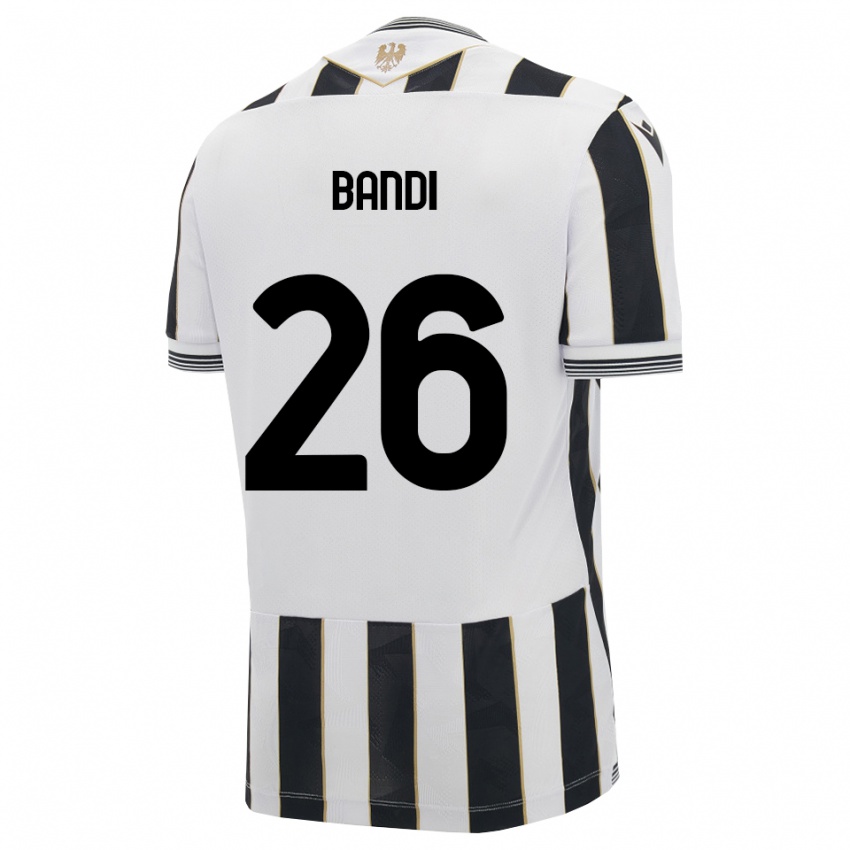 גברים Gabriel Bandi #26 שחור לבן ורוד ג'רזי ביתית 2026/27 חולצה קצרה