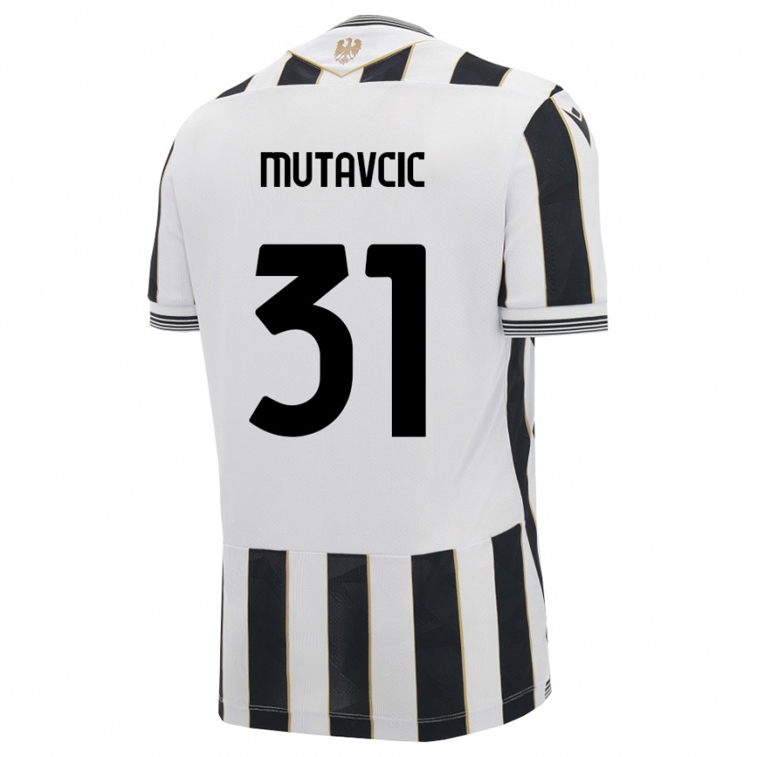 גברים Jan Mutavcic #31 שחור לבן ורוד ג'רזי ביתית 2026/27 חולצה קצרה