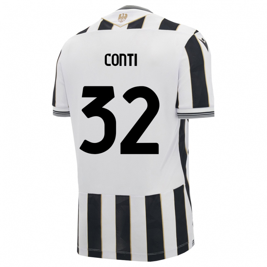 גברים Manuel Conti #32 שחור לבן ורוד ג'רזי ביתית 2026/27 חולצה קצרה