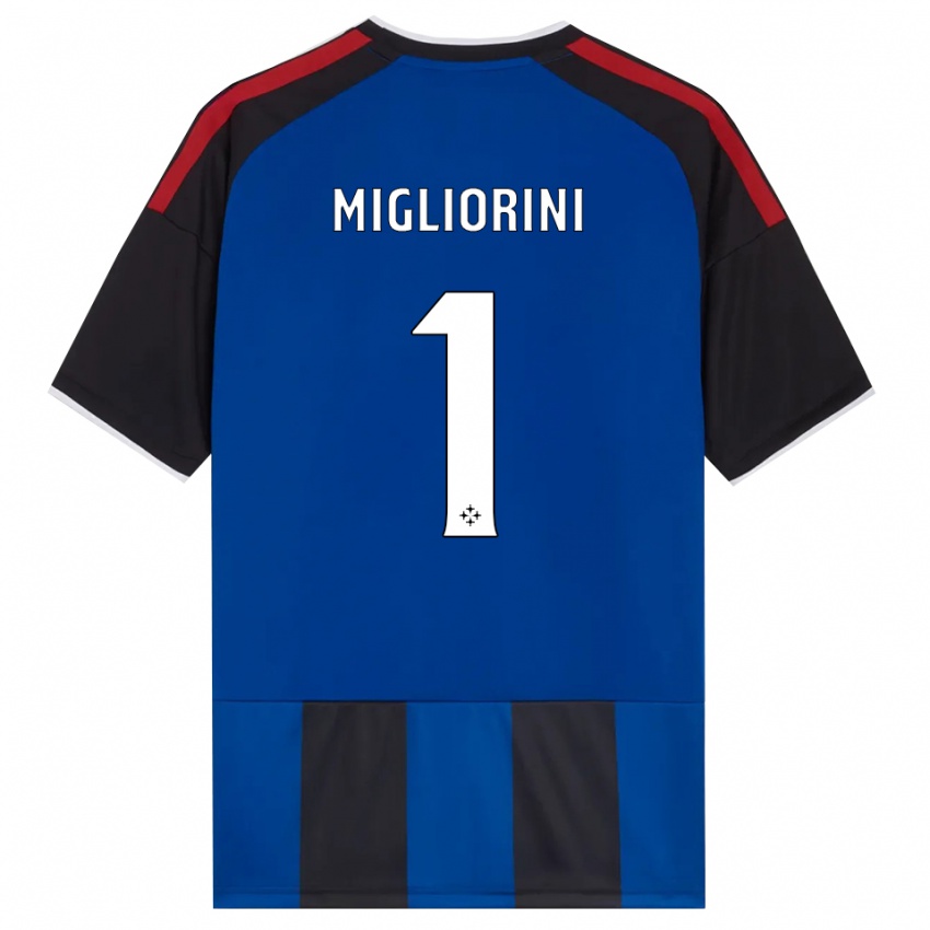 גברים Niccolò Migliorini #1 כחול שחור אדום לבן ג'רזי ביתית 2026/27 חולצה קצרה