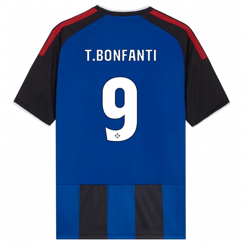 גברים Thomas Bonfanti #9 כחול שחור אדום לבן ג'רזי ביתית 2026/27 חולצה קצרה