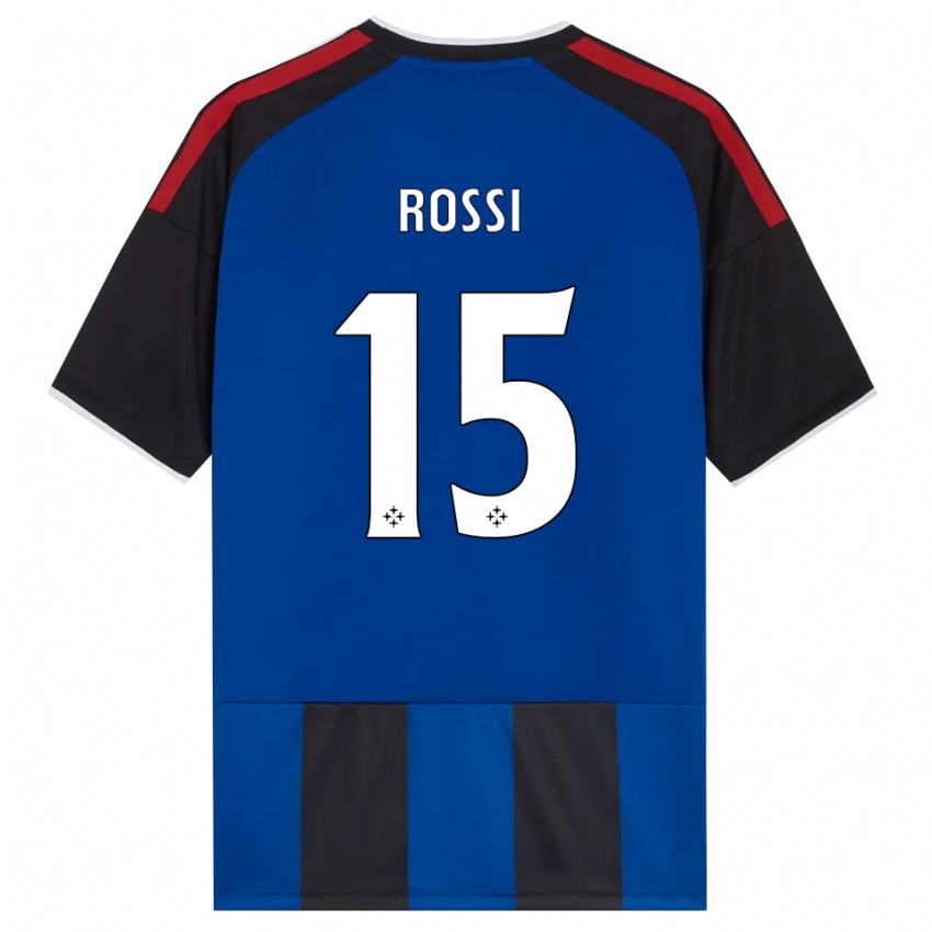גברים Jacopo Rossi #15 כחול שחור אדום לבן ג'רזי ביתית 2026/27 חולצה קצרה