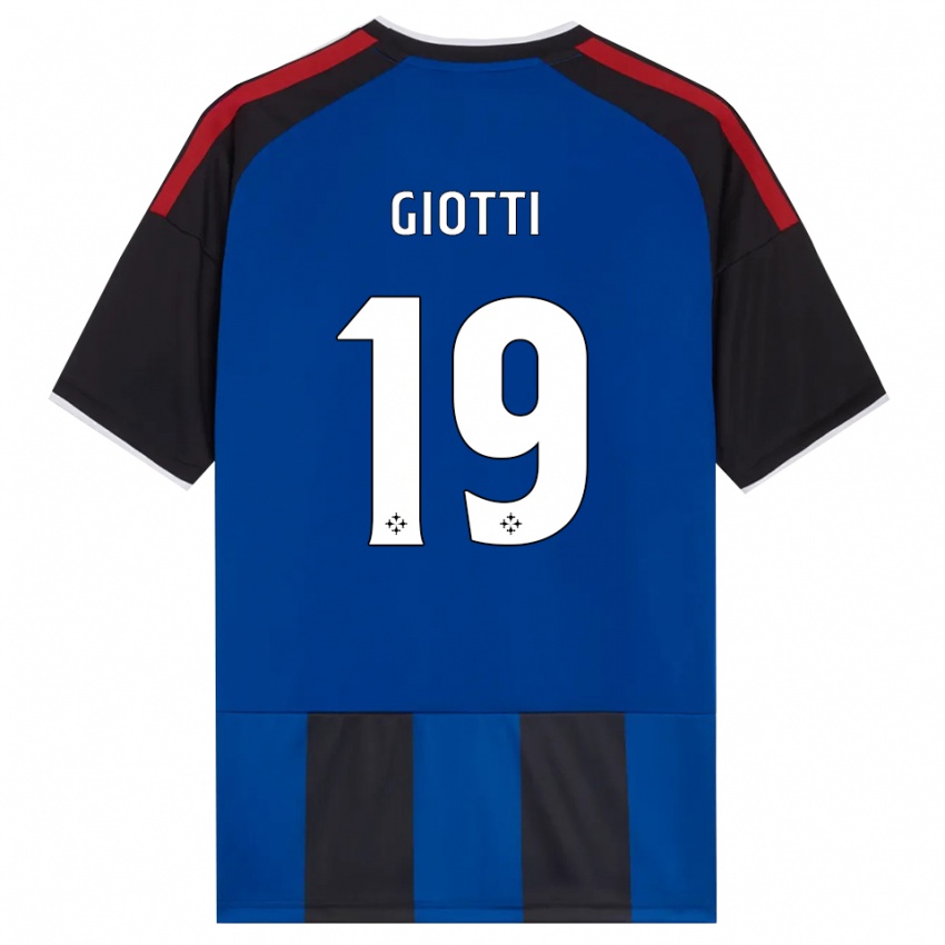 גברים Emanuele Giotti #19 כחול שחור אדום לבן ג'רזי ביתית 2026/27 חולצה קצרה