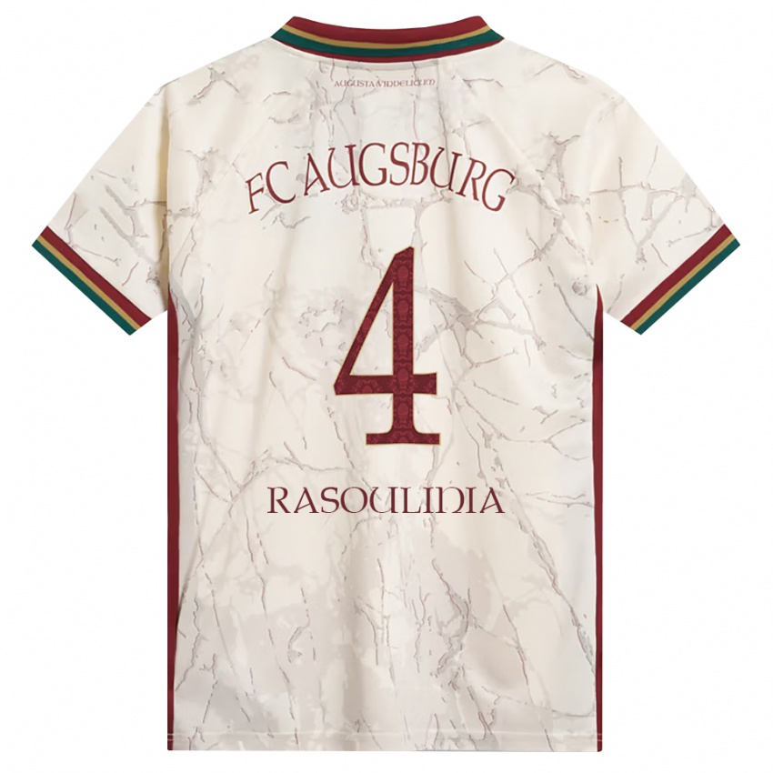 גברים Nick Rasoulinia #4 ירוק אורז לבן בורדו ג'רזי ביתית 2026/27 חולצה קצרה