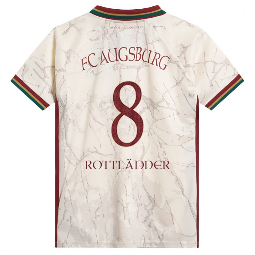 גברים Amelie Rottländer #8 ירוק אורז לבן בורדו ג'רזי ביתית 2026/27 חולצה קצרה