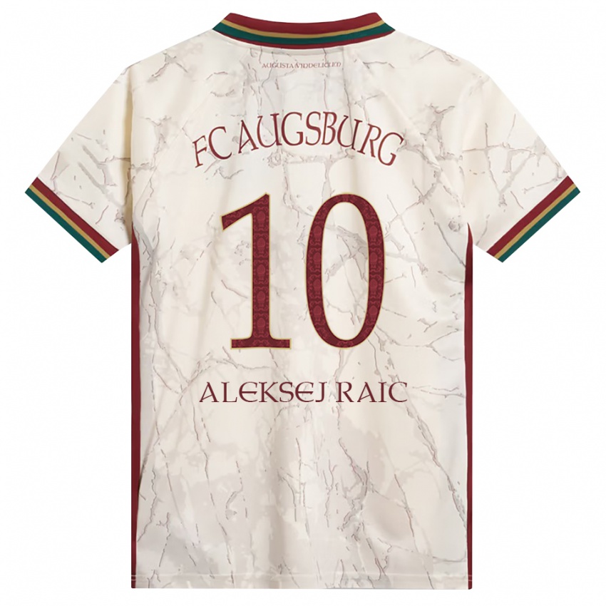 גברים Neven Aleksej Raic #10 ירוק אורז לבן בורדו ג'רזי ביתית 2026/27 חולצה קצרה